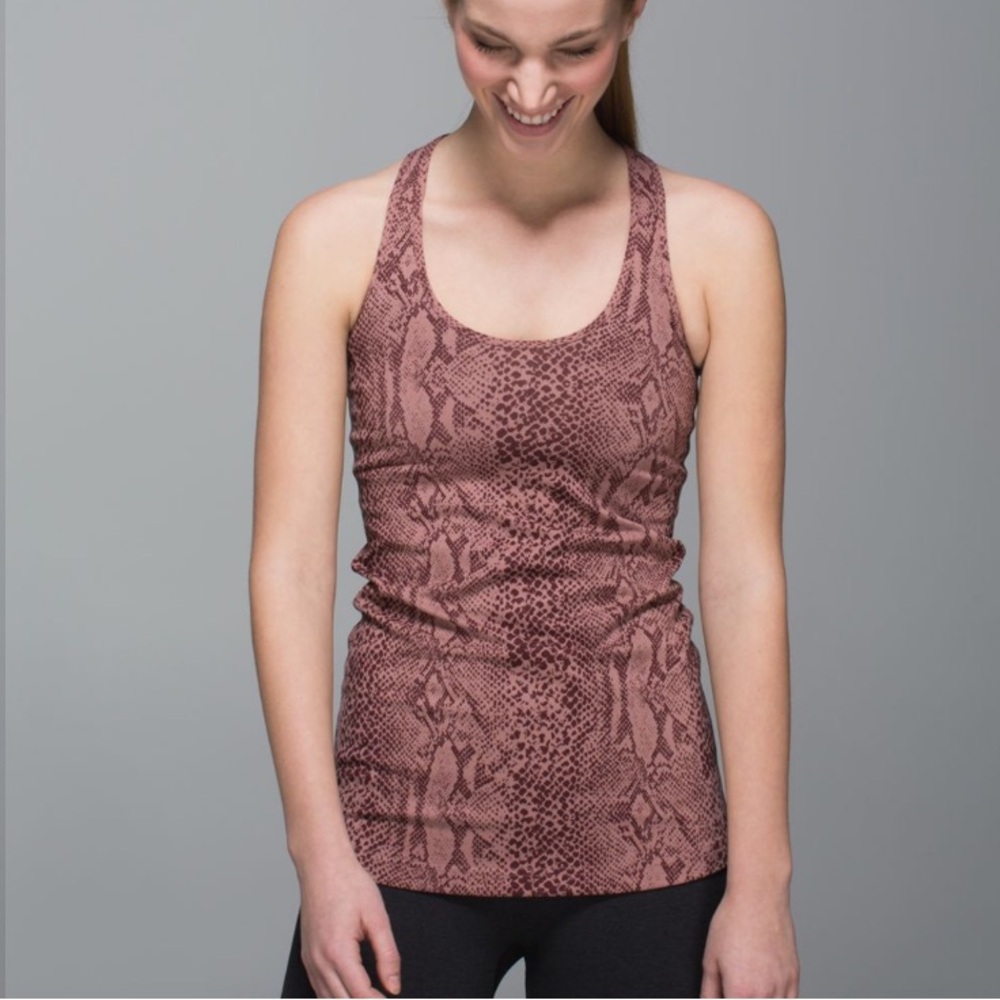 Lululemon Athletica Desert Snake Bark Berry Multi Cool Racerback